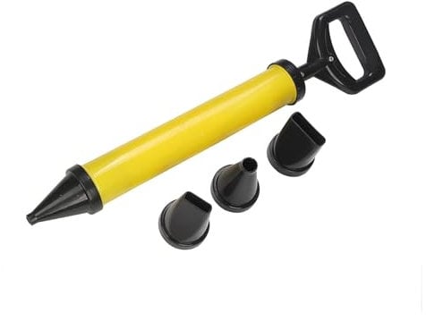 BALLSHOP Pistolet à mortier, pompe à mortier manuelle, seringue à béton avec accessoires, seringue à mortier DIY, pompe à mortier manuelle, presse à mortier, seringue commune avec 4 buses (1X)