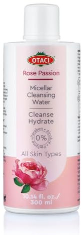 OTACI Démaquillant Micellaire Naturel à l'Eau de Rose de Damas, Naturellement Végane