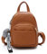 Katech Rucksack Damen Schultertasche Casual wasserdichte Schultasche Daypack Damen Kleinen Rucksack Mädchen Schultaschen Handtasche mit Pom Pom Ball (Braun)