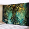 Lsimeru Fantasy Forest Wandteppich Baum Des Lebens 180x230 Grün Wandbehang Wald Psychedelic Nacht Weed Dschungel Wandtücher Wantuch Tapestry Wandkunst Schlafzimmer Deko