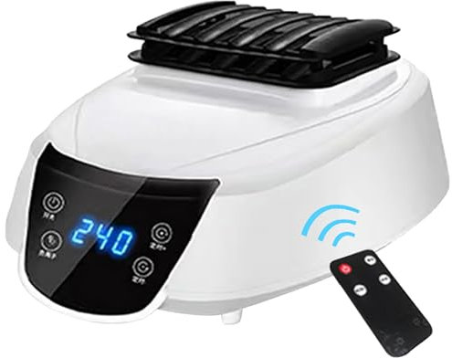 ZHDDM Séchoir à Linge Portable Éléctrique à Chaleur Soufflante pour Sèche-Linge à Économie D'énergie D'appartement Minuterie Automatique Numérique (Purification D'ions Négatifs)