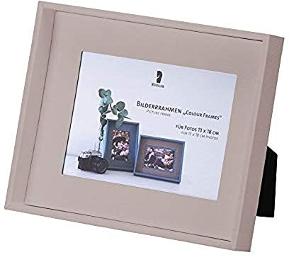 Rössler Papier 1300452491 - S.O.H.O. Bilderrahmen, Colour Frames, Format 13 x 18 cm, Taupe, 1 Stück