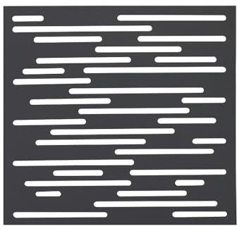 Panneau décoratif Nautic anthracite - 1 m carré en résine polypropylène - fixé au mur