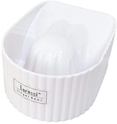 Harilla Compact Nail Soaking Bowl, Shell Shape Comfortable Soak Off Polish Remover for Nail Cleaning Manicure Tool Girls, White