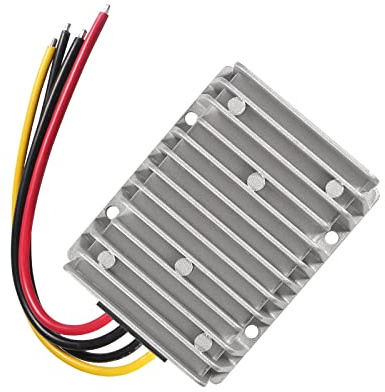 AEDIKO Convertitore di tensione CC da 8 V-40 V a 13,8 V, 25 A, 300 W, convertitore di potenza con regolatore impermeabile, trasformatore per golf cart club auto
