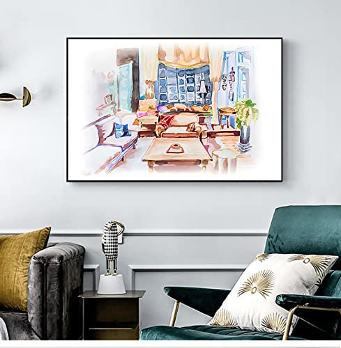 Room Friends Wandkunst Gemälde TV-Show Poster Leinwand Kunst Freunde TV-Show Bild Apartment Dekor Golden Girls Küche und Wohnen, 30 x 40 cm ohne Rahmen