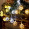 Zhanmai 3 Pack Small LED Disco Ball String Lights Decor Lighted Mini Mirror Disco Balls Ornaments for 70s 80s Party Supplies Club(Rose Gold, Silver, Gold, 1.57 Inch Ball)