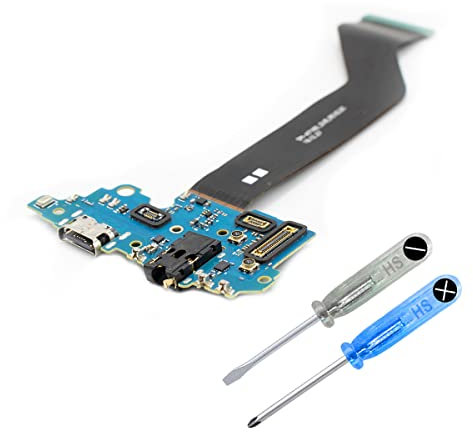 MMOBIEL Ladebuchse Kompatibel mit Samsung Galaxy A71 5G - 2020 - Dock Connector - Kopfhörerbuchse / Mikrofon Ersatz - Type C - Inkl. Schraubendreher