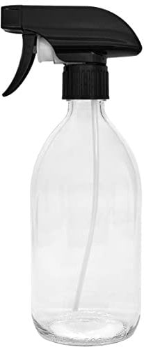 Botella Pulverizadora de Vidrio BiOHY (Juego de 1) | Atomizador con Cabeza Pulverizadora Ajustable | Botella Pulverizadora Rellenable | Perfecta para Agentes Limpiadores, Aceites y Plantas