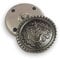 LOREC Trachtenknöpfe - 50 Stück, Silber, Metall, Blazer Knöpfe in 5 Stilen (15mm, 18mm, 23mm, 25mm, 30mm) für Anzüge, Uniformen und Jacken