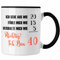 Trendation - Tasse 40. Geburtstag Lustiges Geschenk Frauen 40er B Day (Schwarz)