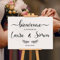 Bienvenue Mariage Autocollant, Panneau De Bienvenue Mariage, Personnalisé Mariage Pour Nom Date For Français, Conseil De Mariage Français Panneau De Réception, Bienvenue Pour Un Mariage Moderne (Colo