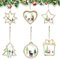 Christmas Decorations, Christmas Tree Hanging Ornaments, 6pcs Wood Reindeer Xmas Hanging Ornament Wooden Carving Ornaments Pendants Funny Xmas Decor for Home Holiday Party A3SD6P
