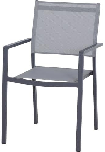 Siena Garden Leeds Stapelsessel Alu, Textilbezug