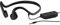 DESAV Wired Bone Conduction Headphones (3.5Mm), Open Ear Sports Headphone, with IP8 Waterproof Sweatproof And Noise Reduction Microphone, for Running, Fitness,Black