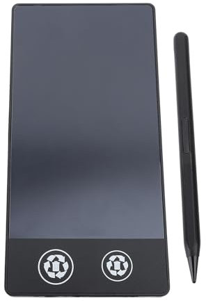 LCD Schreibtablett mit Stift, Löschbarer Digitaler Vollbild Notizblock für Erwachsene, 6,5 Zoll Dual LCD Display, Doodle Pad Zeichenbrett Zum Notieren und Hinterlassen von (BLACK)