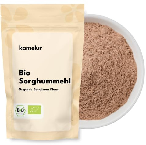 Kamelur Bio Sorghummehl (5kg) - Bio Sorghumhirse Mehl Jowar aus kontrolliert biologischem Anbau