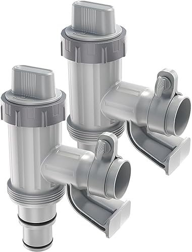 Kolbenventil Plus Pool Plunger Ventil Plus, Pool Kolbenventil und Schlauchhalterung Pool Ersatzteile, Pool Zubehör Absperrventil Poolschlauch Schlauchverbinder für Intex,Bestway,Coleman, Poolzubehör