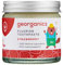 Georganics Pasta de dientes con flúor para niños con hidroxiapatita, 50 ml, sabor a fresa, pasta de dientes natural no espumosa, remineralizante para combatir las caries, certificada Cosmos natural