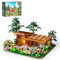 FUNWHOLE Ferme à Abeilles - Ensemble de Briques Éclairées Cottage des Abeilles Atelier du Miel Collection 1274 Pièces pour Adultes et Adolescents
