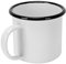 Taza esmaltada de 350 ml, taza de café al por mayor, taza de metal gruesa para camping, taza de café con asa, tazas de café esmaltadas para bebidas con fondo plano, herramientas para beber recubiertas