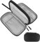 MeoZynxadril Organizador Cables Viaje, Doble Capa Estuche Cables, Estuche Cables Portátil, Bolsa Organizadora Cables, para Cargador, Cable USB, Adaptadores, Tarjetas de Memoria, Negro