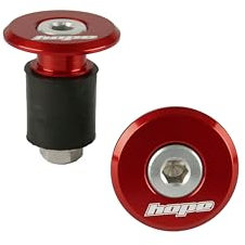 Hope Grip Doctor Lenkerendstopfen für Fahrradlenker, Rot, 1 Paar