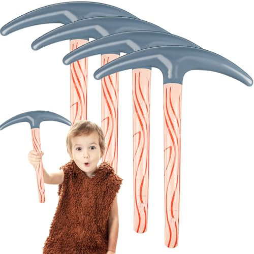 4 Pièces Pioche Gonflable, Modèles de Pioche Gonflable, Jouet Gonflable PVC Pioche pour Décoration de Fête Unique, Accessoires De Pioche de Fête