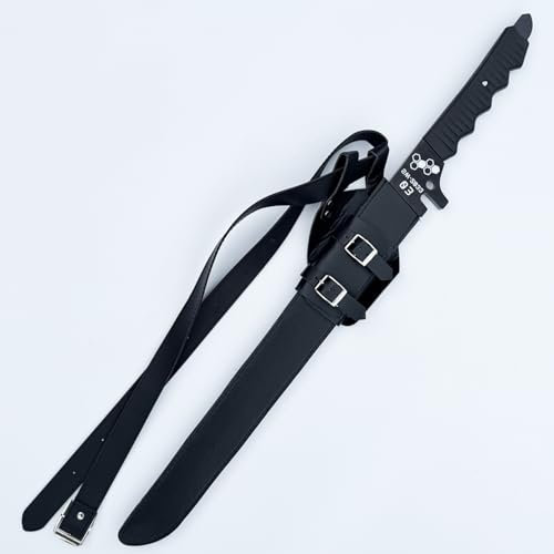 Hoshina Sōshirō Schwert Replik ca. 75 cm Metallklinge mit Lederscheide & Gurt Anime Cosplay Schwert für Display Sammlerstück