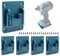 5 Pack Battery Holder Compatible for Makita 18V Battery Mounts Dock Holder Work for BL1860 BL1850 BL1840 BL1830(w/20 Screws)