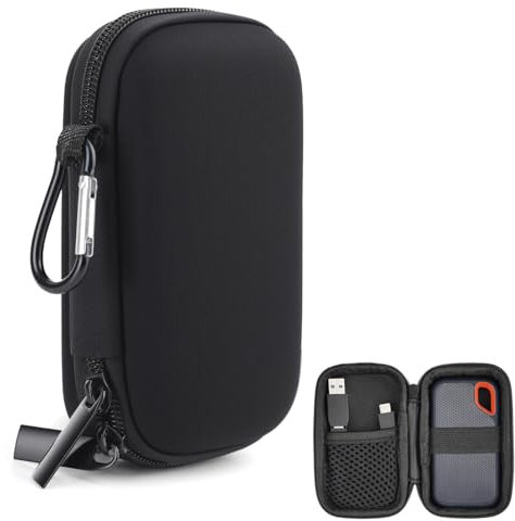 AHRLIC Protective Hard Drive Case Compatible with SanDisk SSD 500GB 1TB 2TB 4TB, Travel Bag Fits SanDisk PRO Hard Drive Travel Storage Bag SSD SDSSDE61 SDSSDE60 SDSSDE81, Extreme Portable EVA Box
