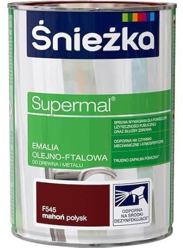 TRANS - PAL All-Purpose Oil-Based Enamel Paint for Wood & Metal – 0.8L – Durable, Weather-Resistant, Vibrant Colors – Indoor & Outdoor Use – Variety of Colours (MAHOGANY)