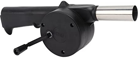 KIMISS Fuelle para Chimenea Soplador de Manivela para Interiores Pequeño, Liviano, Portátil, Ahorro de Tiempo, Ventilador de Barbacoa con Manivela Multiusos para Acampar, Chimenea, Hoguera, Soplador