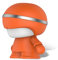 Xoopar Mini Enceinte Bluetooth Portable Mini Xboy - Mini Enceinte Portable Lumineuse LED - Son Puissant 360° Télécommande Selfie Intégrée (Orange)