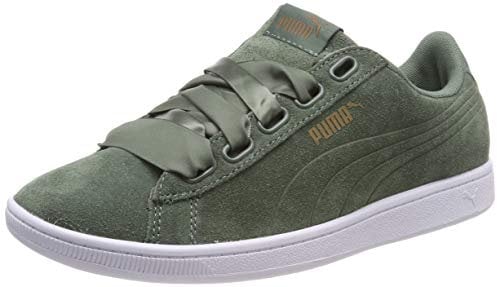 Puma Damen Suede Heart Velvet Rope Sneaker, Grün (Khaki 365111-01)