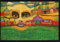 Kunstkarte Hundertwasser Irinaland über dem Balkan