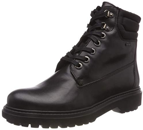 Geox D Asheely Np Abx C, Stivaletti Donna, Nero (Black), 37 EU