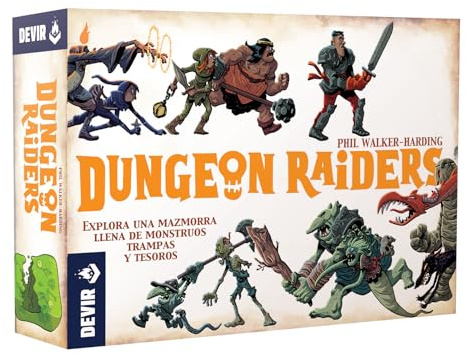 Devir - Dungeon Raiders, Kartenspiel, mit Freunden, für Partys, 8 Jahre (BGHRAI)