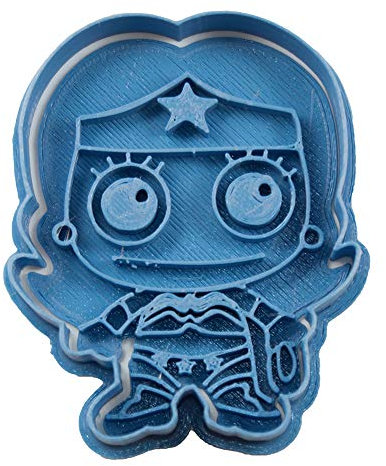 Cuticuter Wonder Woman Superheroes Cortador de Galletas, Azul