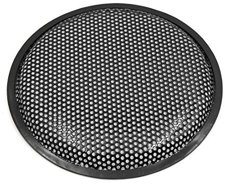 sourcing map 10 Subwoofer Protector de Rejilla Plástico Negro Cubierta de Malla de Altavoz de Coche