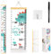 Kinder Messlatte Höhe Diagramm für Kinderzimmer, Wandaufhängung Höhenmesser Dekoration Abnehmbare Leinwand Messleite Lineal für Kinder 200cm x 20cm