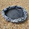 Garden Ornaments & Accessories Round Acorn Ground Bird Bath or Replacement Top Black and White