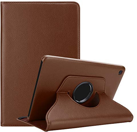 Cadorabo Funda Tableta para Samsung Galaxy Tab S5e (10.5 Zoll) SM-T725N in Moreno Hongo – Cubierta Proteccíon en Estilo Libro SIN Auto Wake Up con Función de Suporte e Cierre Cinta Elástica