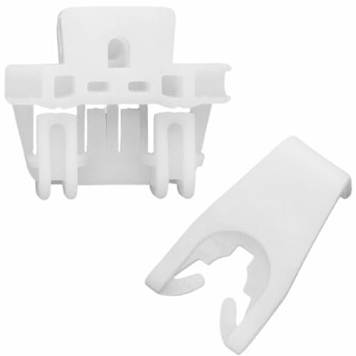 Twowinds - Clip Elevalunas 7700842241 Compatible con Renault Clio 2, Thalia (a partir de 1998) - Puerta Delantera Derecha o Izquierda (ambos lados) - 7700842240 - Regulador Ventana (2 piezas)