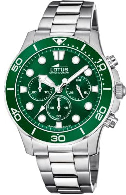 LOTUS Excellent 18756/2 Herrenchronograph Edelstahl Silber, 45 mm