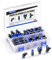 TAILONZ PNEUMATIC 4mm OD Push to Connect Verschraubungen Pneumatik Verschraubungen Kit 10 Splitter+10 Winkel+10 T-Stücke+10 Straight (40 Stück)