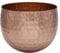 LaLe Living Blumentopf BAHA in Kupfer gehämmert aus Eisen, Ø13,5 x H11 cm als Übertopf oder Pflanzgefäß für Sukkulenten, Kräuter, Grünpflanzen, Blumen