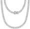 Michooyel Tennis Halskette Herren, Tenniskette Damen, Iced Out Kette Diamant Zirkonia Choker Silber Tennis Chain Necklaces (Golden, Silbrig)