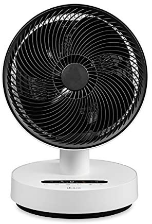 Duux Stream Heat + Cool Fan | Quiet table fan with remote control | 2-in-1 heating and cooling | White | DXHCF01