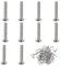 YPLonon Furniture Cupboard Handle Screw 60 Pack M4*20MM Nickel Plated Full Thread Door Knob Screws Phillips Pan Head Fixing Screws Bolt for Kitchen Bedroom Drawer Cabinet Door Handles
